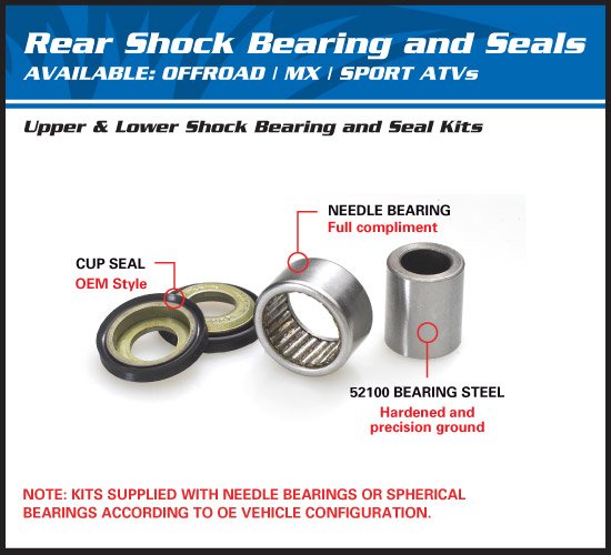 SPORTSMAN DIESEL 455 (2001 - 2001) upper front shock bearing kit | All Balls