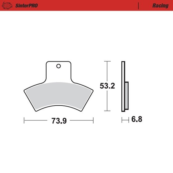 SPORT 400 (1999 - 1999) sintered metal racing brake pads | MOTO-MASTER