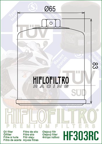 RANGER 425 (2001 - 2003) performance oil filter (optional upgrade) | Hiflofiltro