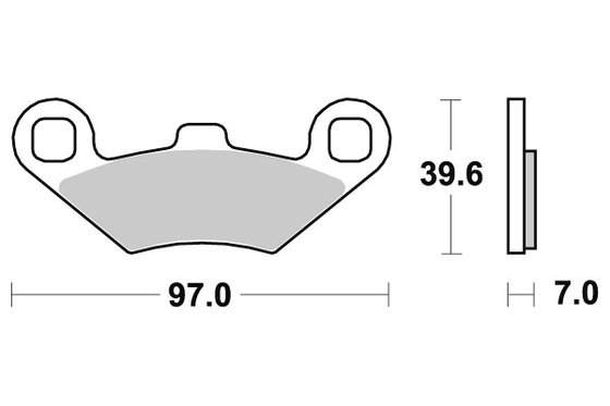 BIG BOSS 500 6X6 (1998 - 1999) brakepads sintered atv | SBS