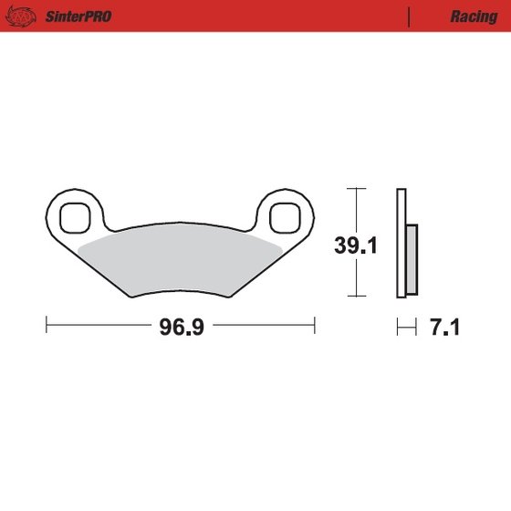 SPORTSMAN 600 (2003 - 2005) sintered metal racing brake pads | MOTO-MASTER