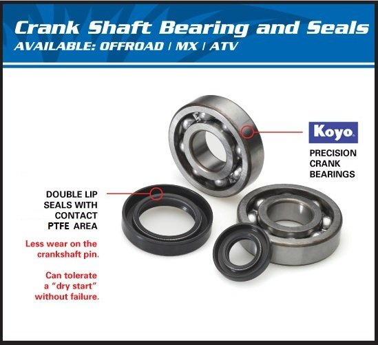 SPORTSMAN 500 6X6 (2000 - 2002) crank shaft brg kit | All Balls