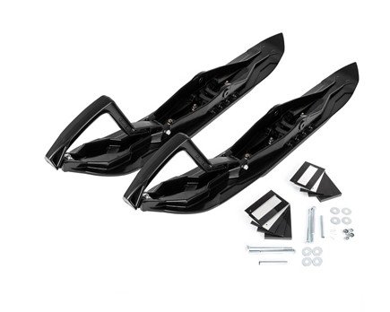 600 RUSH (2010 - 2019) black ski kit for snow vehicles | KIMPEX