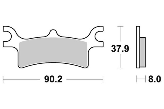 TRAIL BLAZER 330 (2008 - 2012) brakepads sintered atv | SBS