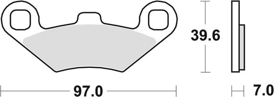 TRAIL BOSS 325 (2000 - 2002) sintered metal offroad brake pad | TRW