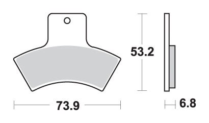 SPORTSMAN 500 (1998 - 2002) brakepads sintered atv | SBS