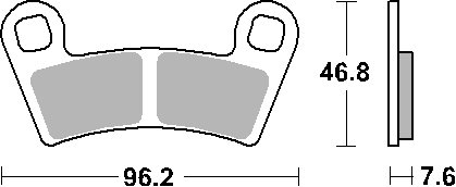 SPORTSMAN 450 (2016 - 2022) brake pads | SBS