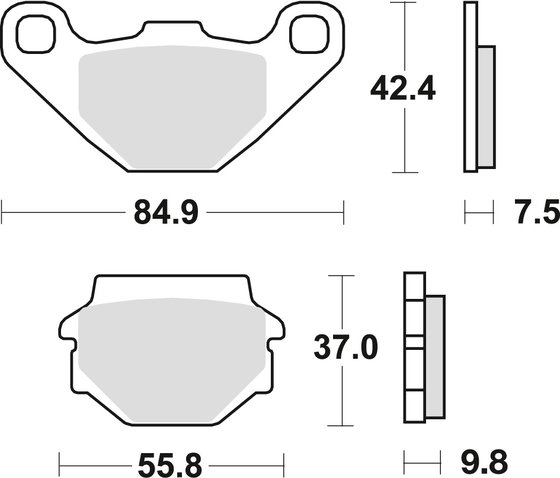 PHOENIX 200 (2010 - 2017) sintered metal brake pad | TRW