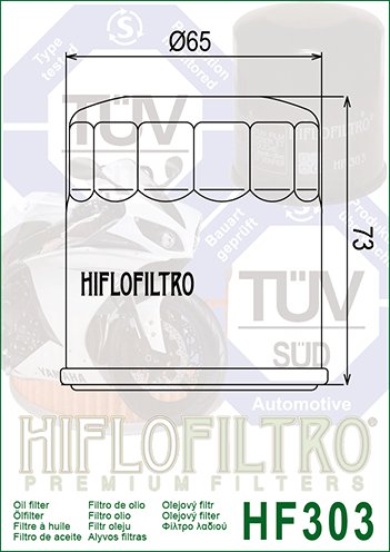 MAGNUM 500 (2000 - 2002) "hiflo" alyvos filtras hf303c chromuotas | Hiflofiltro