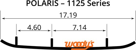 800 RMK (2009 - 2020) vykdomosios serijos dilimo strypas su plokščia viršūne iš karbido | WOODY'S