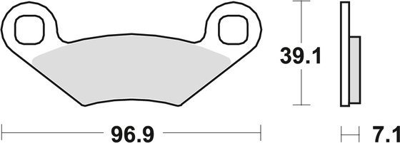 MAGNUM 330 (2003 - 2005) universalios organinės standartinės stabdžių trinkelės | TRW