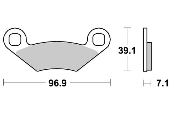 SPORTSMAN 700/MV7 (2002 - 2009) brakepads sintered offroad | SBS