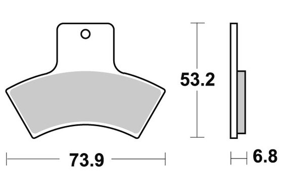 SPORTSMAN 335 (1999 - 2002) brakepads sintered atv | SBS