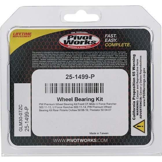 PREDATOR 50 (2004 - 2007) wheel bearing kit front | All Balls